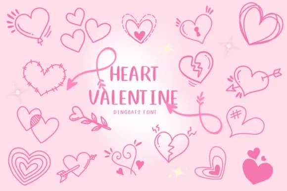Heart Valentine by CHANOK — Dingbats Font