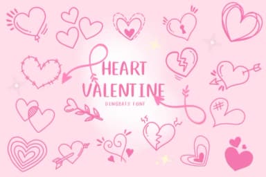 Heart Valentine by CHANOK — Dingbats Font — thumbnail 1