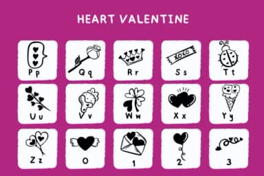 Heart Valentine by Bee piyanuch — Dingbats Font — thumbnail 7
