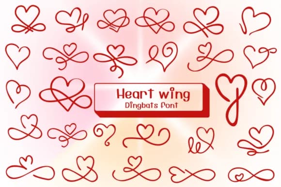 Heart Wing by Ketsarin — Dingbats Font
