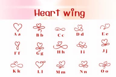 Heart Wing by Ketsarin — Dingbats Font — thumbnail 2