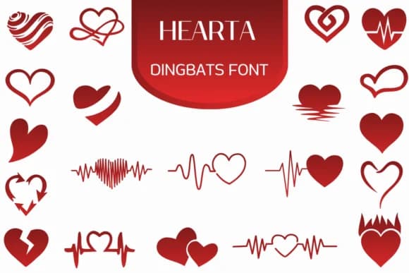 Hearta by Heartcraft Atelier — Dingbats Font