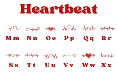 Heartbeat by Chonada — Dingbats Font — thumbnail 3