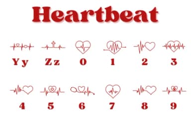Heartbeat by Chonada — Dingbats Font — thumbnail 4