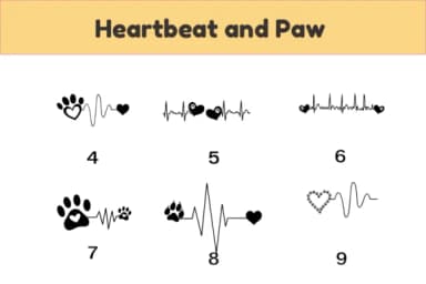 Heartbeat and Paw by Nun Sukhwan — Dingbats Font — thumbnail 4
