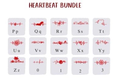 Heartbeat Bundle by Nongyao — Dingbats Font — thumbnail 3