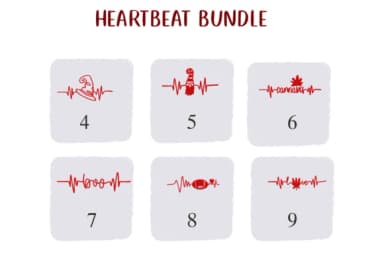 Heartbeat Bundle by Nongyao — Dingbats Font — thumbnail 4