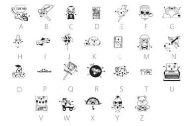 Heartbeat Gang by Illustration Ink — Dingbats Font — thumbnail 3