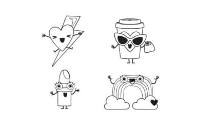 Heartbeat Gang by Illustration Ink — Dingbats Font — thumbnail 6