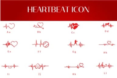 Heartbeat Icon by Heartcraft Atelier — Dingbats Font — thumbnail 2