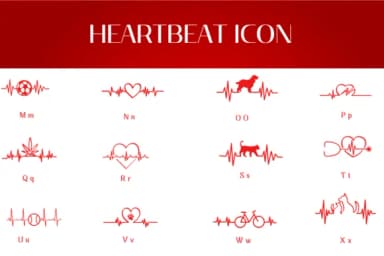 Heartbeat Icon by Heartcraft Atelier — Dingbats Font — thumbnail 3