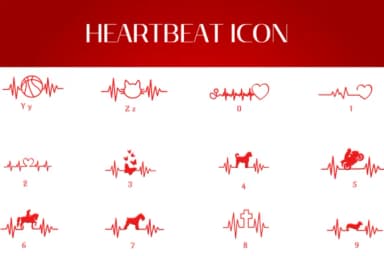 Heartbeat Icon by Heartcraft Atelier — Dingbats Font — thumbnail 4