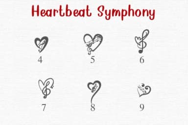 Heartbeat Symphony by Nongyao — Dingbats Font — thumbnail 4