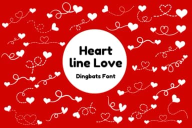 Heartline Love by Nun Sukhwan — Dingbats Font — thumbnail 1