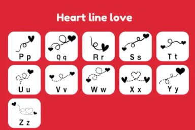 Heartline Love by Nun Sukhwan — Dingbats Font — thumbnail 6