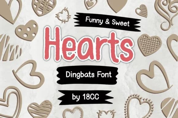 Hearts by DREAMs Soul G. — Dingbats Font