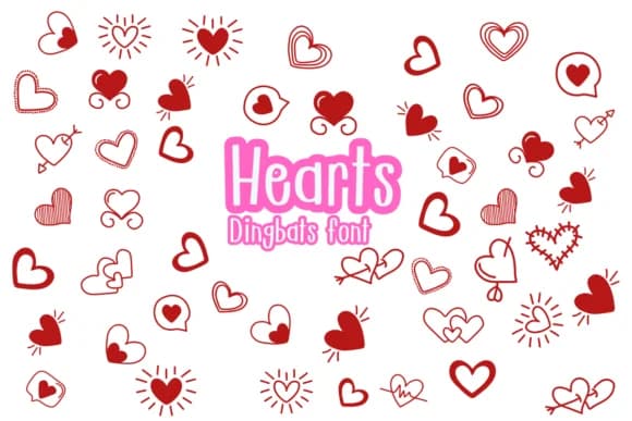 Hearts by Nongyao — Dingbats Font