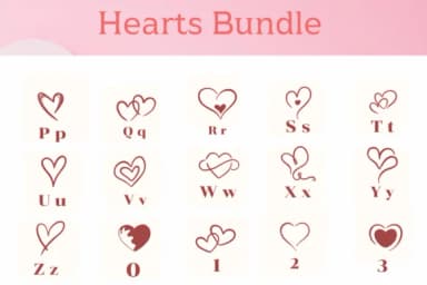 Hearts Bundle by Apiwat Type — Dingbats Font — thumbnail 3