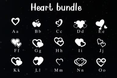 Hearts Bundle by Nongyao — Dingbats Font — thumbnail 2