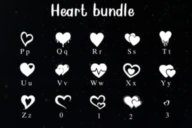 Hearts Bundle by Nongyao — Dingbats Font — thumbnail 3