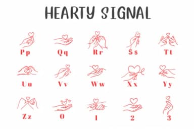 Hearty Signal by CHANOK — Dingbats Font — thumbnail 3