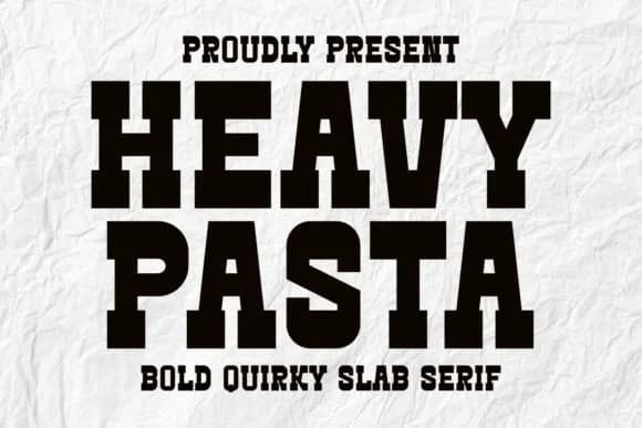 Heavy Pasta by Intype Studio — Slab Serif Font