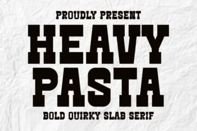 Heavy Pasta by Intype Studio — Slab Serif Font — thumbnail 1