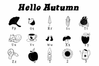 Hello Autumn by Suphitchaya — Dingbats Font — thumbnail 3