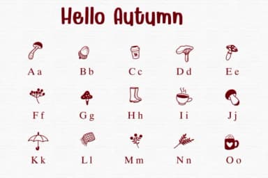 Hello Autumn by Sontaya — Dingbats Font — thumbnail 2