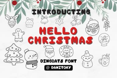 Hello Christmas by danita.kukkai — Dingbats Font — thumbnail 1