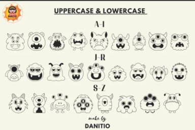 Hello Monster by danita.kukkai — Dingbats Font — thumbnail 2