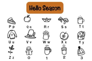 Hello Season by Nun Sukhwan — Dingbats Font — thumbnail 3
