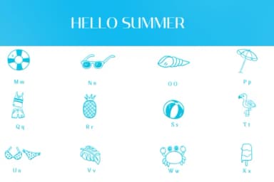 Hello Summer by Heartcraft Atelier — Dingbats Font — thumbnail 3