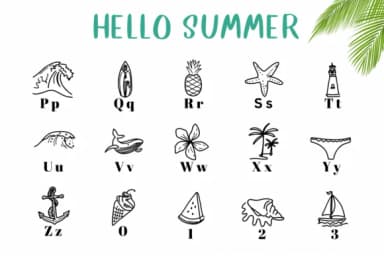Hello Summer by CHANOK — Dingbats Font — thumbnail 3