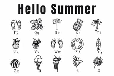 Hello Summer by Suphitchaya — Dingbats Font — thumbnail 3