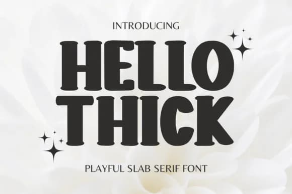 Hello Thick by Minimalist Eyes — Slab Serif Font