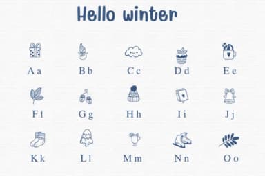 Hello Winter by Sontaya — Dingbats Font — thumbnail 2
