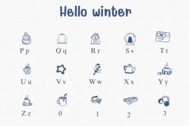 Hello Winter by Sontaya — Dingbats Font — thumbnail 3