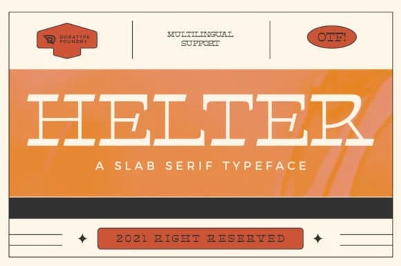 Helter by doratypefoundry — Slab Serif Font