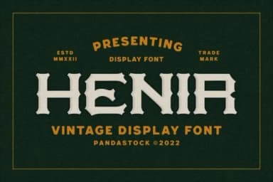Henir by imoodev — Slab Serif Font — thumbnail 1