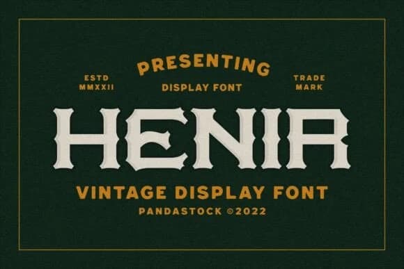 Henir by imoodev — Slab Serif Font