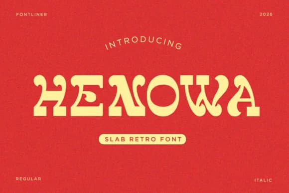 Henowa by SayStudio — Slab Serif Font