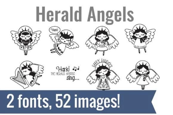 Herald Angels Dingbats by Illustration Ink — Dingbats Font