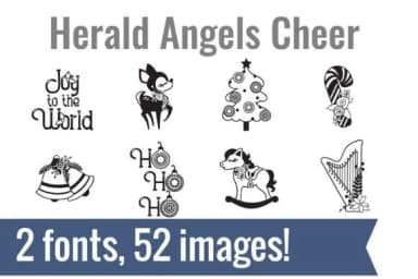 Herald Angels Dingbats by Illustration Ink — Dingbats Font — thumbnail 2
