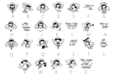 Herald Angels Dingbats by Illustration Ink — Dingbats Font — thumbnail 4