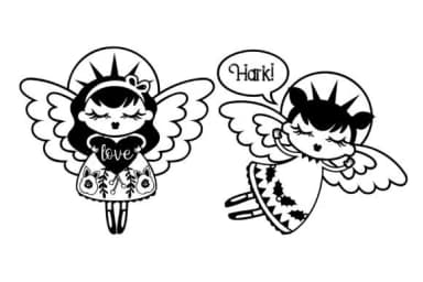 Herald Angels Dingbats by Illustration Ink — Dingbats Font — thumbnail 7