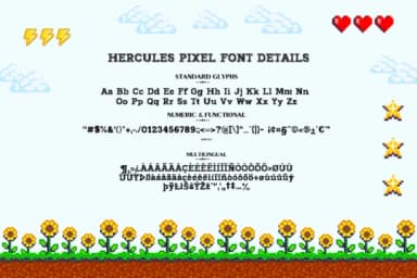 Hercules Pixel by creativetacos — Slab Serif Font — thumbnail 7