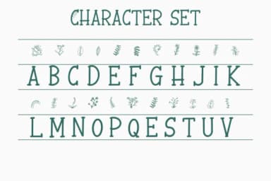 Herlora Floral Dingbat by Sharon ( DmStudio ) — Dingbats Font — thumbnail 7