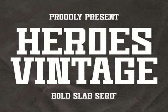 Heroes Vintage by Intype Studio — Slab Serif Font