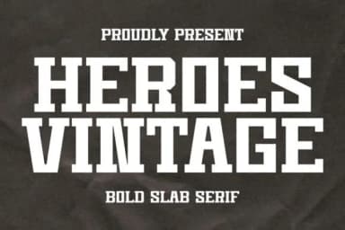 Heroes Vintage by Intype Studio — Slab Serif Font — thumbnail 1
